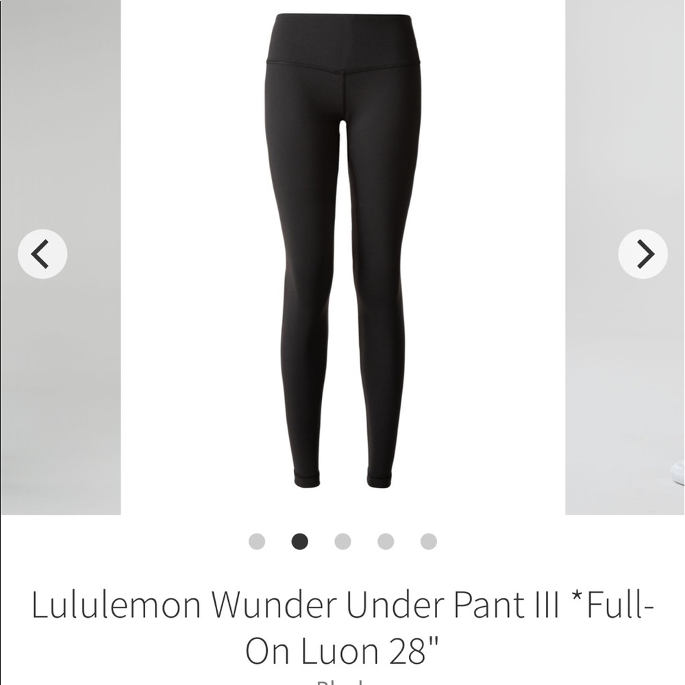Lululemon Wunder Under Luon Leggings